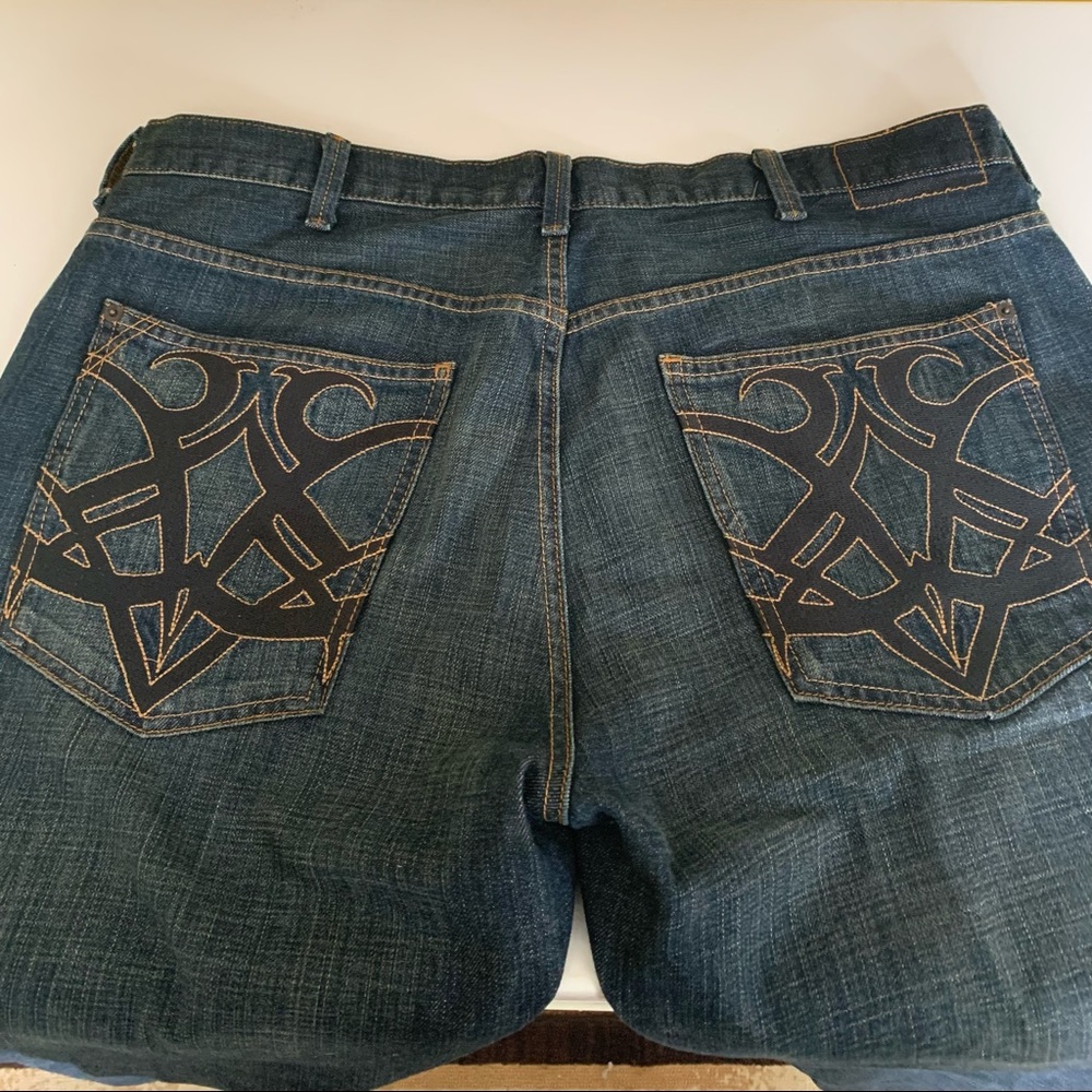 Calvin Klein Mens Embroidered Jeans